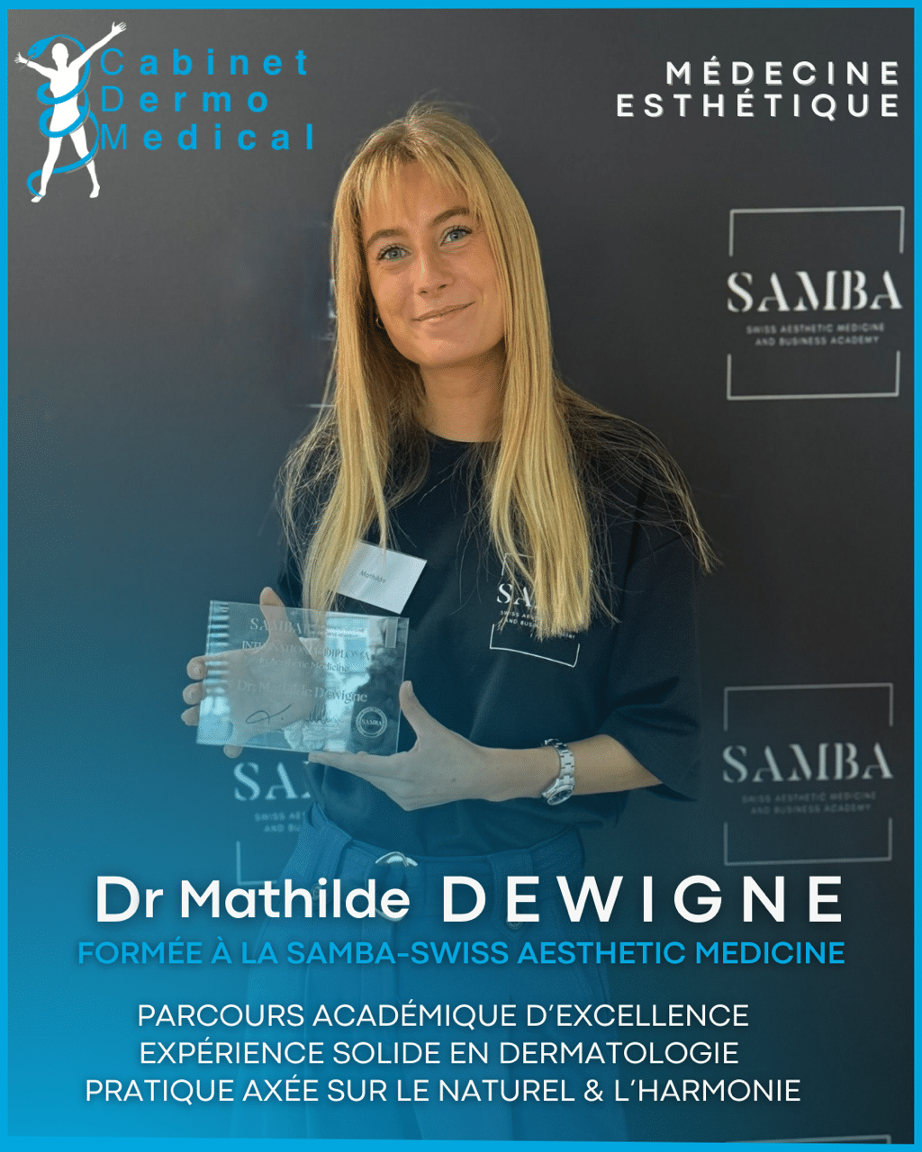 Dr Dewigne, médecin en médecine esthétique au Cabinet Dermomedical